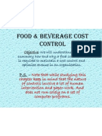 Food & Beverage Control