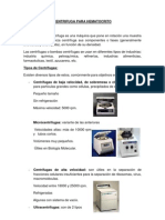 Centrifuga para Hematocrito