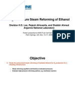 High-Pressure Steam Reforming of Ethanol