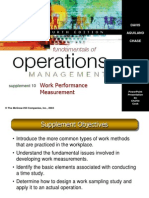 Work Performance Measurement: Supplement 10