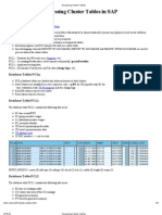 Accessing Cluster Tables