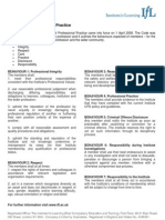 Code of Professional Practice On Letterhead