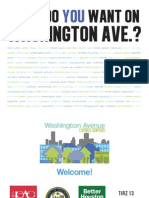 Washington Ave.?: What Do Want On