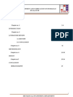 Design Development and Fabrication of Hydraulic Escalator Project Report Final