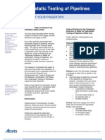 Hydrostatic Testing of Pipelines: Facts at Your Fingertips