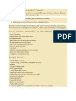 What Should I Include in The EFE Matrix