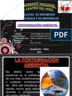 Contaminacion Ambiental Uncp Fisicoquimica