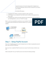 Step 1 - Setup Paypal Account