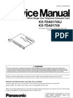 KX-TDA0174XJ KX-TDA0174X: 16port Single Line Telephone Extension Card