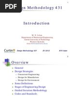 Design Methodology 431: Department of Mechanical Engineering Curtin University of Technology Western Australia