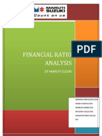 Ratio Analysis of Maruti