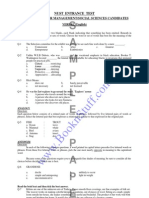 S A M P L E: Nust Entrance Test