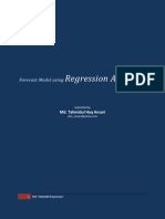 Forecast Model Using Regression Analysis