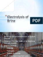 Electrolysis of Brine