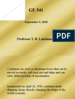 Professor T. R. Lakshmanan: September 9, 2008