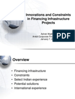 Innovations and Constraints in Financing Infrastructure Projects