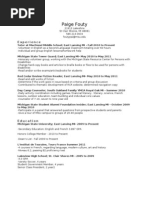 Fouty Resume