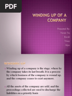 Windind Up of A Company