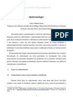 Eros Moreira Carvalho, Flavio Williges, Mateus Stein e Paola Oliveira de Camargo - Alexandre Luz e Delvair Moreira - Tradução - Epistemologia - SEP