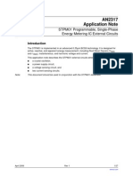 AN2317 Application Note: STPM01 Programmable, Single-Phase Energy Metering IC External Circuits