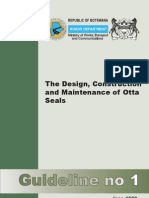 Guideline 1 Design, Construction and Maintenance of Otta Seals