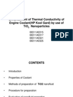 Enhancement of Thermal Conductivity of Engine Coolant (HP Kool Gard)