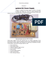 Regulated DC Power Supply Lab Assignment