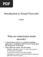 Introduction To Neural Networks