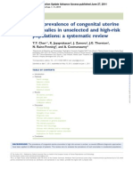 The Prevalence of Congenital Uterine Anomalies in Unselected and High-Risk Populations A Systematic Review