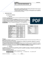 01-Chapitre I - Etude Des Resistances