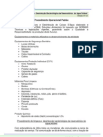 POP Desinfecção Bacteriológica de Reservatórios de Água Potável - GLOBAL 2012