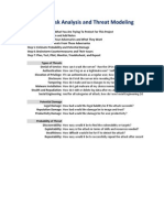 Practical Risk Analysis and Threat Modeling v.1.0