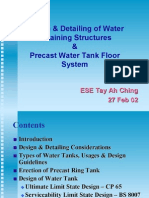 Design & Detailing of Water Retaining Structures & Pre Cast Water Tank Floor System