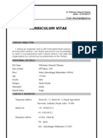 Curriculum Vitae: Career Objective