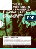 Madina Tlostanova - La Aesthesis Trans-Moderna en La Zona Fronteriza Eurasiática y El Anti-Sublima Decolonial