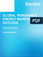 BNEF Bloomberg New Energy Finance Global Renewable Energy Market Outlook