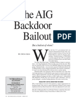 The Aig Backdoor Bailout: But A Bailout of Whom?