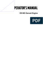 Operator'S Manual: D9 MG Genset Engine