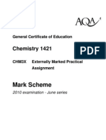 Mark Scheme: Chemistry 1421