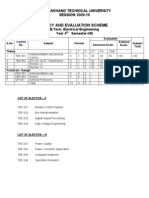 Syllabus UTU EE 8th Sem 2009-10