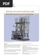 Spinning Cone Column Boosts Beer Quality