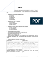 Unit 1: Daa Two Mark Question and Answer 1