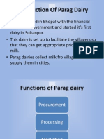 Presentation On Parag Dairy