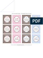 Nurse Party Circles - Pink Blue Brown - Tomkat Studio