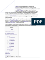 Red and Green Channels: Authority Agency Customs Duties Hazardous Import Export