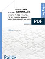 Global Poverty and The New Bottom Billion:: What If Three-Quarters of The World'S Poor Live in Middle-Income Countries?