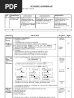 SESIÓN DE APRENDIZAJE-2da Unidad