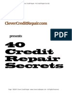 40 Credit Repair Secrets