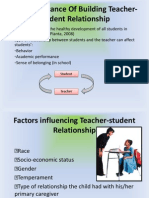 Student Teacher Relationship