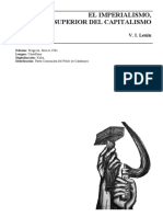 Ulianov V I Lenin El Imperialismo Fase Superior Del Capitalismo 1916 Ed Progreso 1961